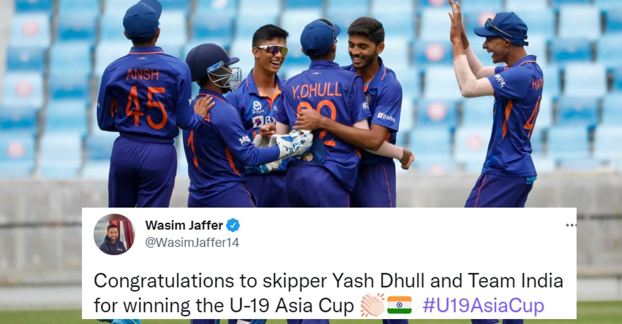 Twitter reactions: India thrash Sri Lanka in U-19 Asia Cup final to clinch their eighth title