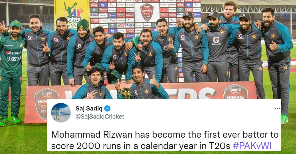 Twitter reactions: Mohammad Rizwan scripts history as Pakistan whitewash West Indies in T20I series