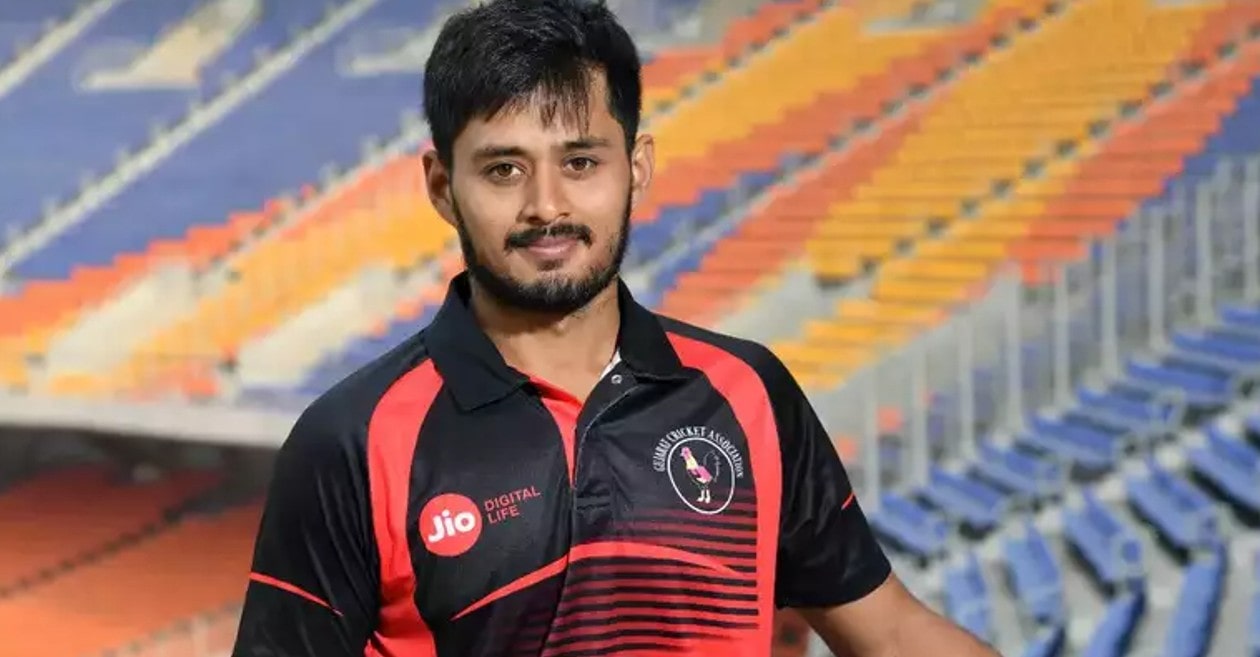 Priyank Panchal reacts after being picked in the Indian Test squad for South Africa tour