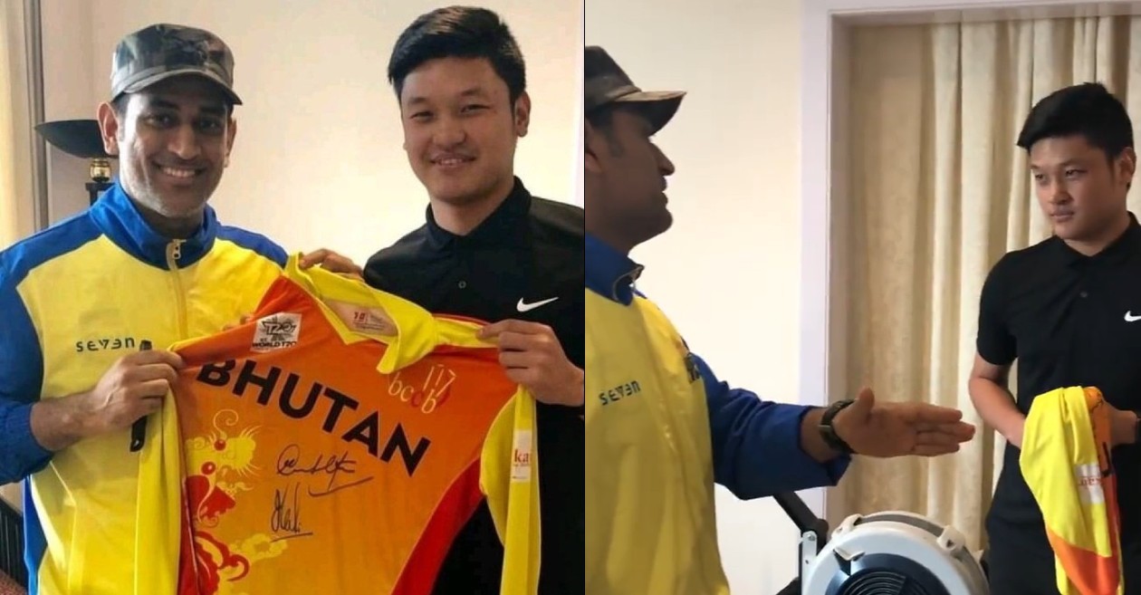 WATCH: MS Dhoni’s golden advice to Bhutan cricketer Mikyo Dorji