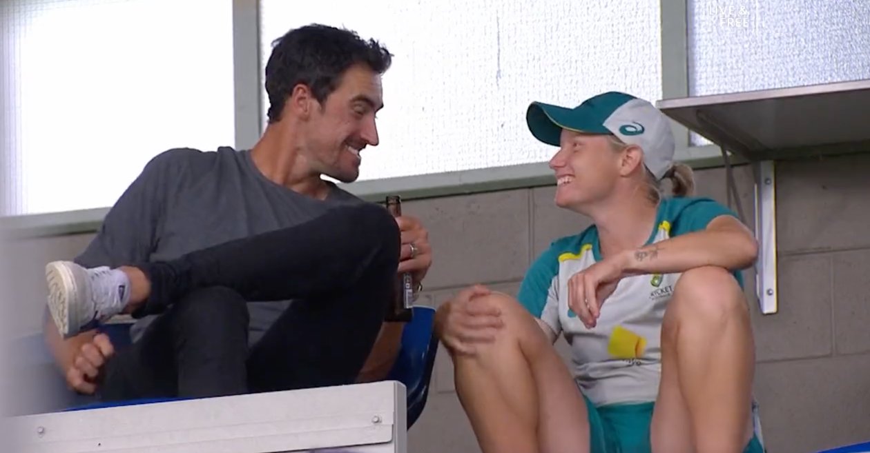 Mitchell Starc and Alyssa Healy’s lovely moment captured on camera; here’s the video