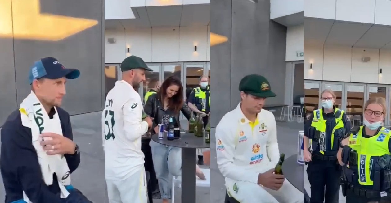 WATCH – Joe Root, James Anderson, Nathan Lyon and other stars kicked out of the post-Ashes party by police