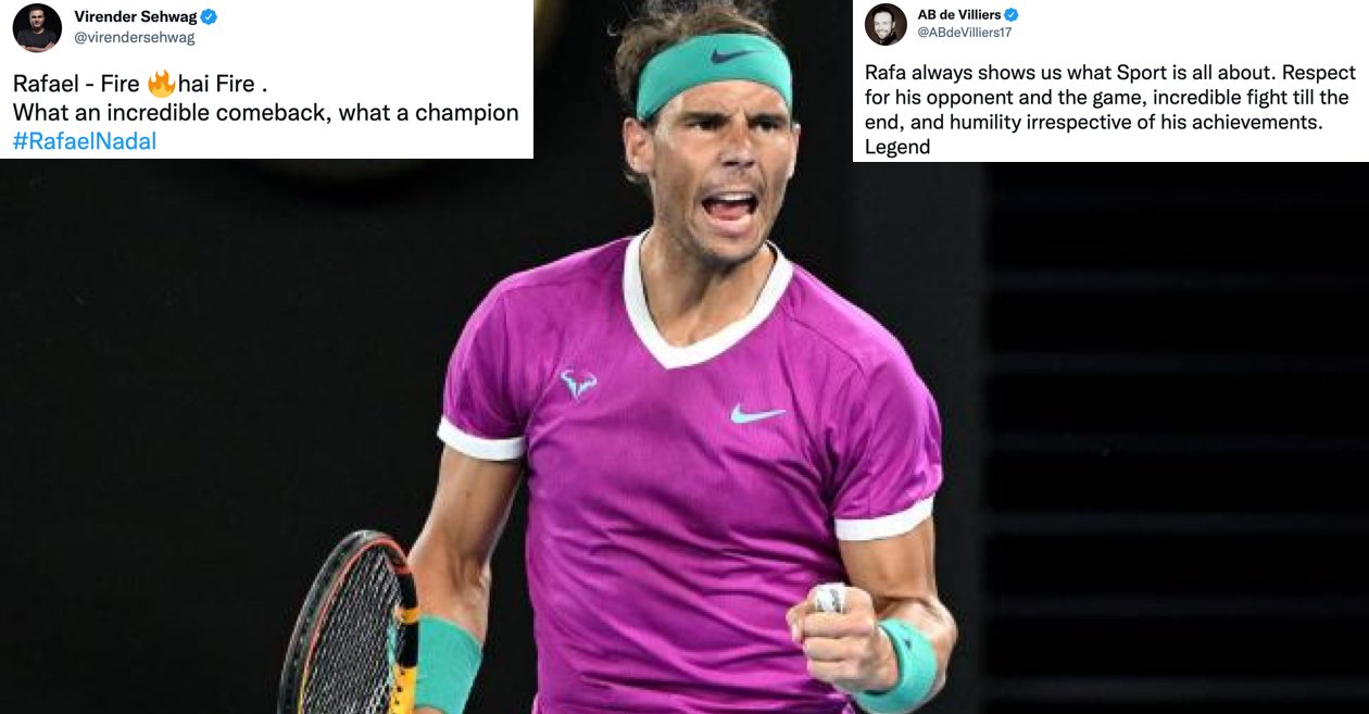 From AB de Villiers to Sachin Tendulkar: Cricket fraternity salute ‘King’ Rafael Nadal after historic Australian Open win