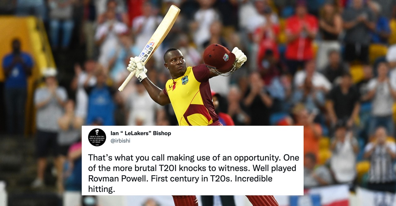 Twitter reactions: Rovman Powell powers 10 mighty sixes as West Indies beat England in high-scoring clash