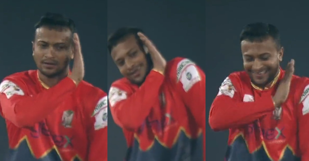 WATCH: Shakib Al Hasan mimics Allu Arjun’s move from ‘Pushpa’ after dismissing Faf du Plessis in BPL 2022