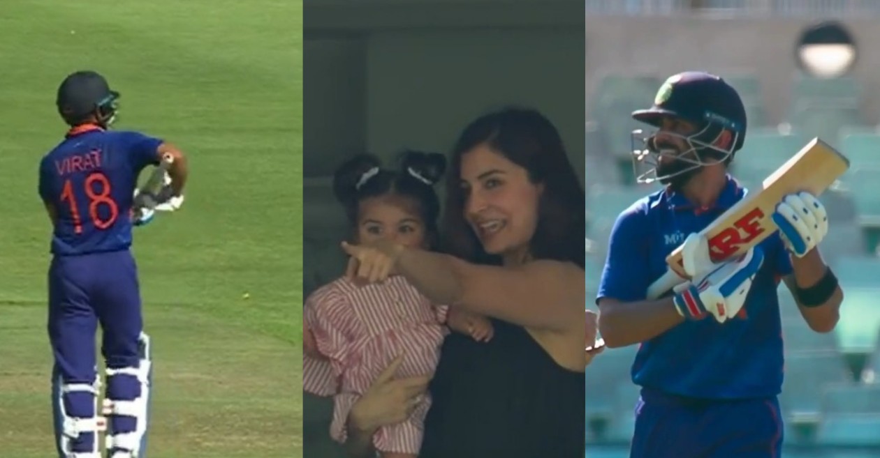 WATCH: Virat Kohli’s heartwarming celebration for daughter Vamika after reaching his half-century