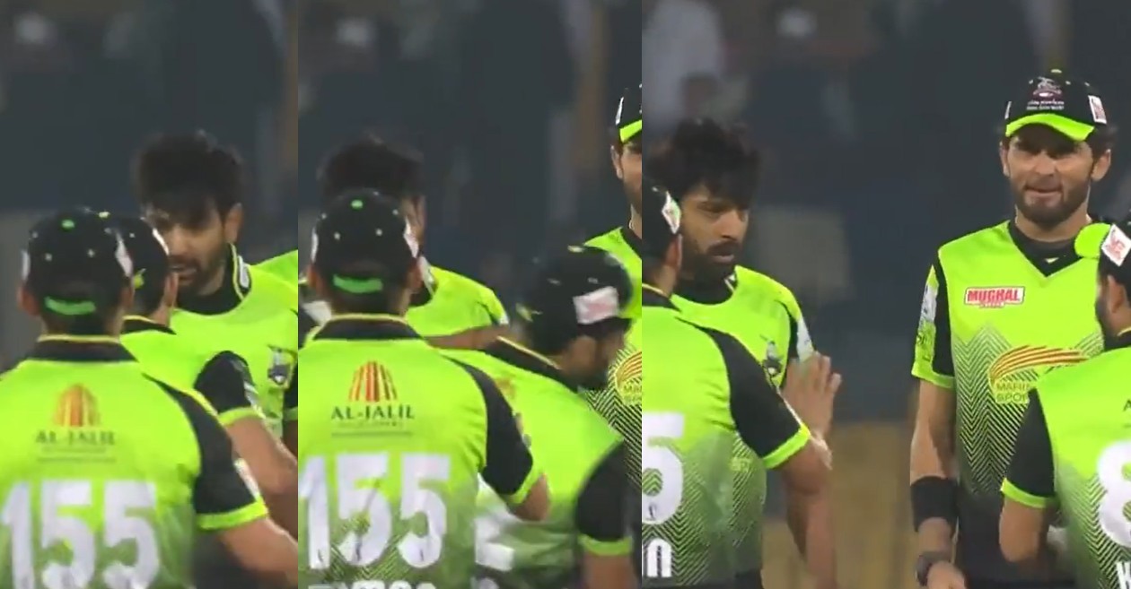 WATCH: Pakistan pacer Haris Rauf slaps his teammate on the field for dropping a catch – PSL 2022