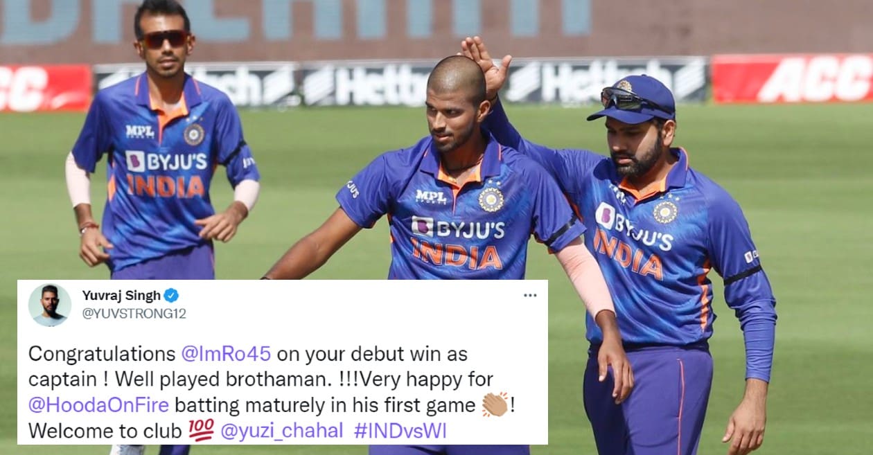 Twitter reactions: Rohit Sharma, Yuzvendra Chahal shine as India crush West Indies in first ODI