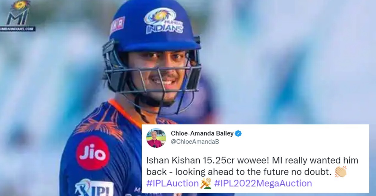 IPL 2022: Twitter goes wild as Ishan Kishan grabs limelight with 15.25 crore bid by Mumbai Indians