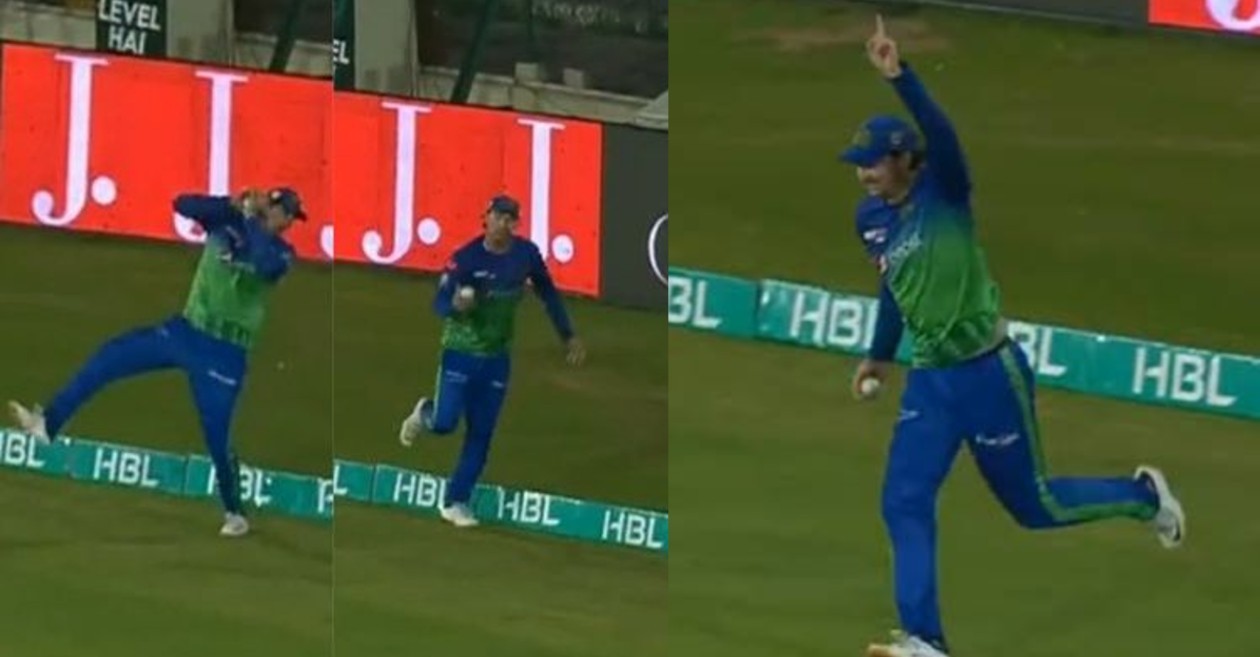 WATCH: Tim David takes a stunning catch on the boundary to dismiss Naseem Shah – PSL 2022