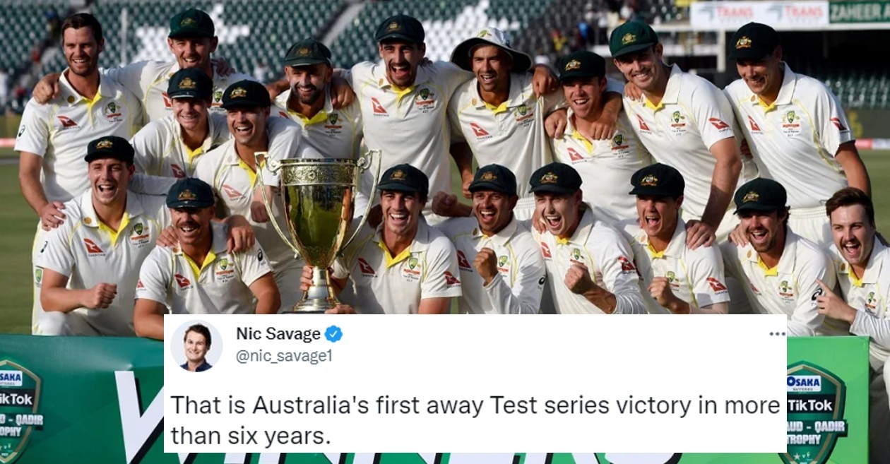 Twitter reactions: Pat Cummins, Nathan Lyon drive Australia to a historic Test series win in Pakistan