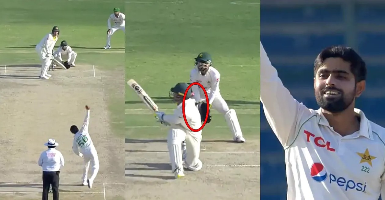 WATCH: Babar Azam cleans up Alex Carey to deny him his maiden ton in Karachi Test