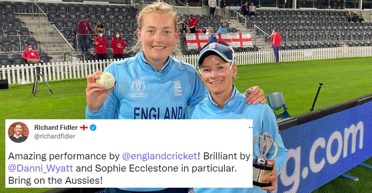 Twitter reactions: Danielle Wyatt, Sophie Ecclestone help England beat South Africa and reach Women’s CWC final