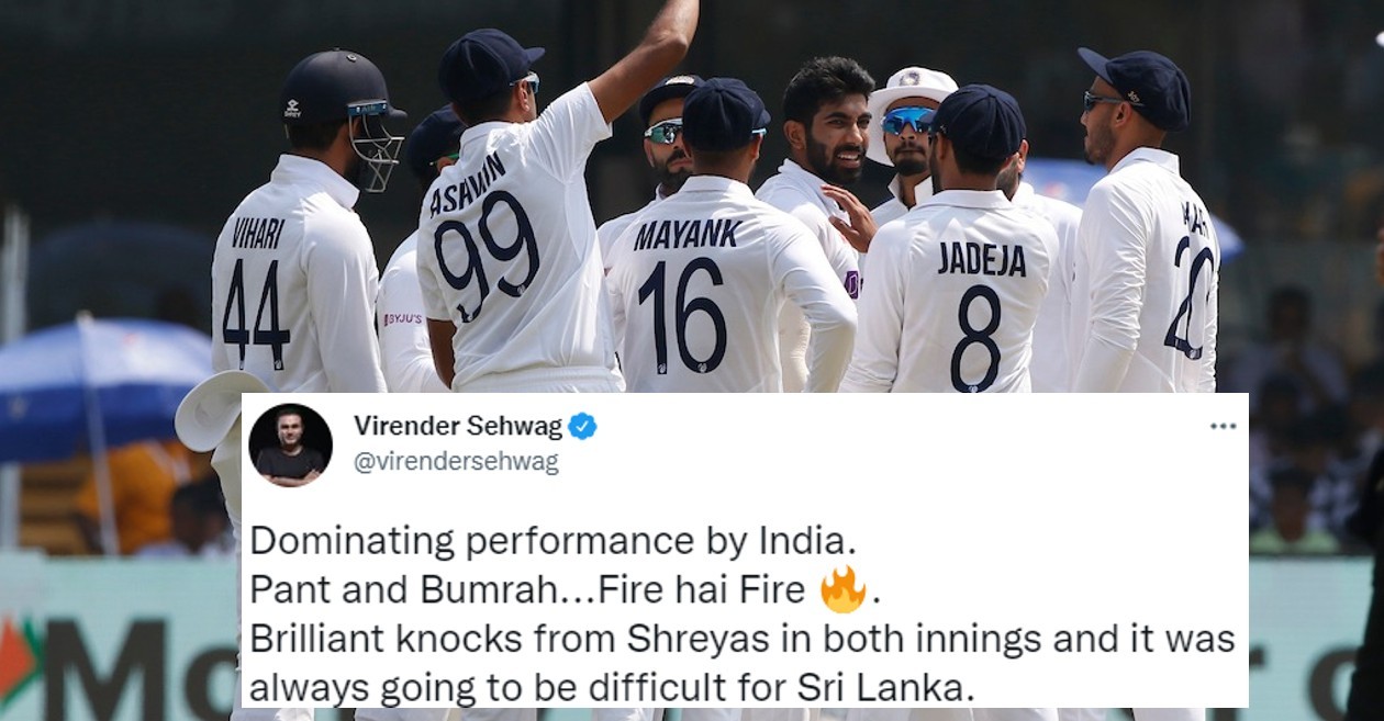 Twitter reactions: Shreyas Iyer, Jasprit Bumrah propel India to clean sweep Sri Lanka in Test series