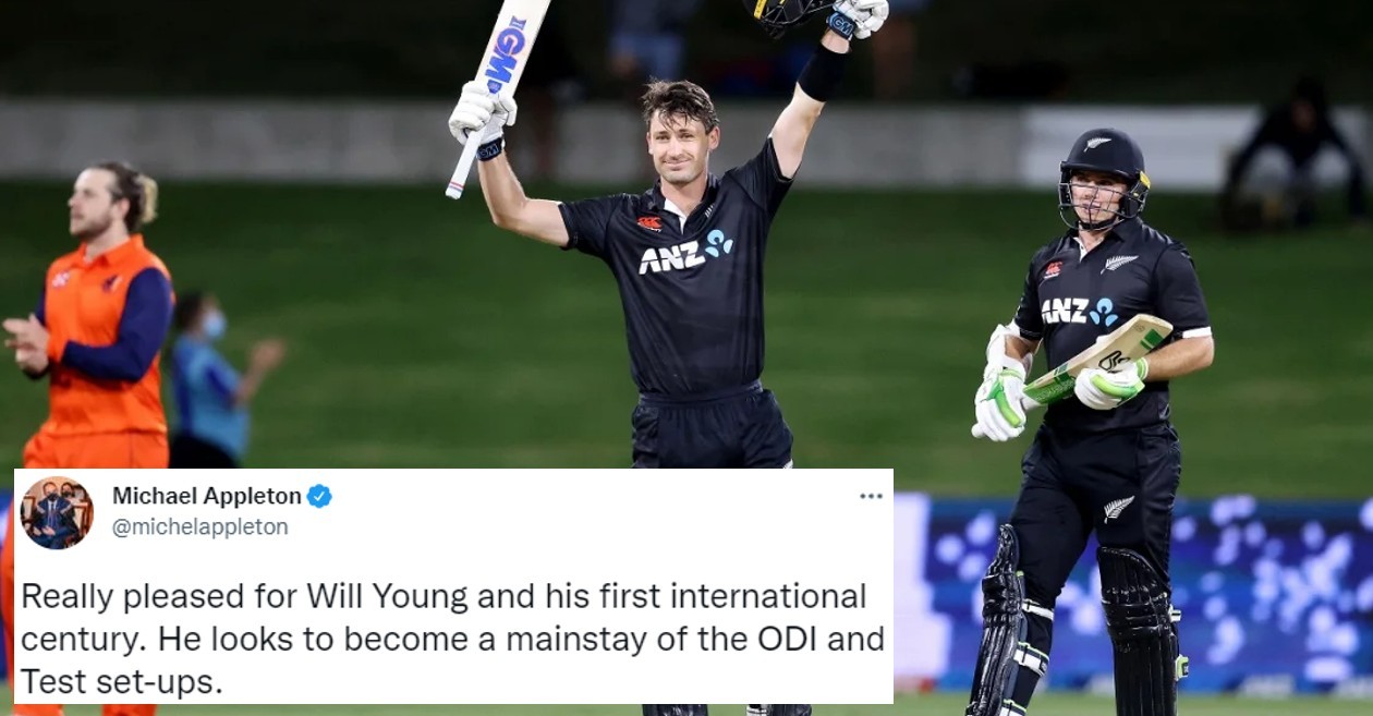 Twitter reactions: Will Young’s maiden century steers New Zealand to emphatic win over Netherlands in 1st ODI