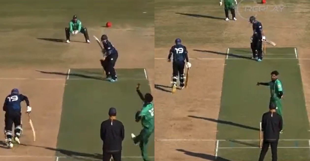 WATCH: Non-striker crosses halfway mark even before the ball gets delivered during an ECL match