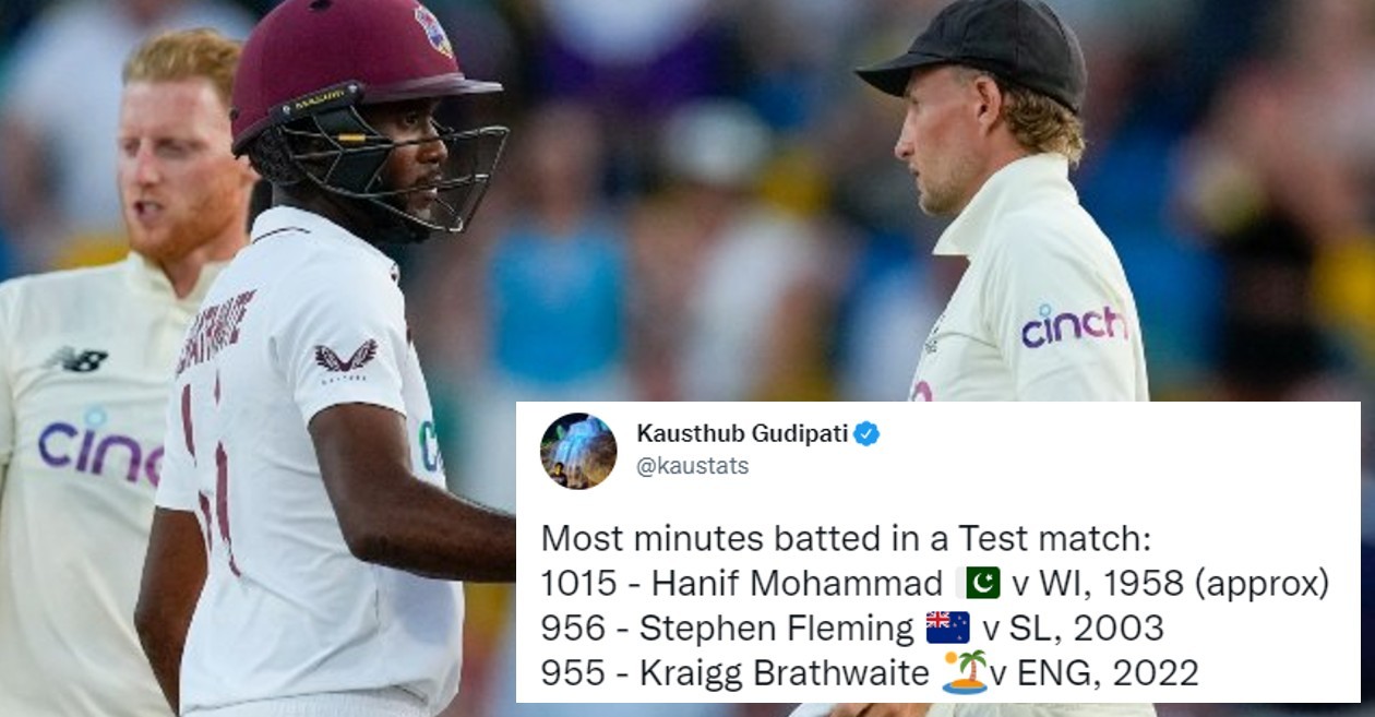 Twitter reactions: Kraig Brathwaite inspires West Indies to secure a dramatic draw in 2nd Test against England