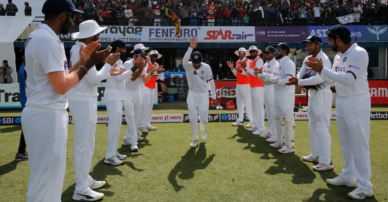 WATCH: Virat Kohli gets a special ‘guard of honour’ from teammates on his 100th Test