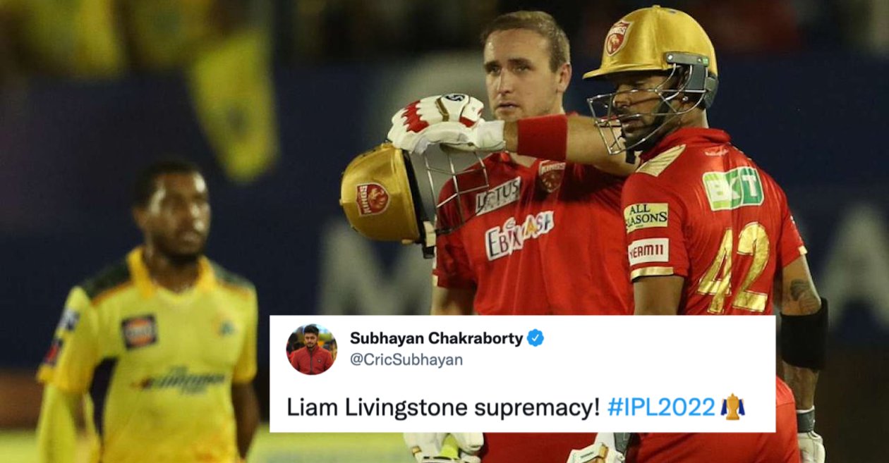 Twitter erupts as Punjab Kings’ Liam Livingstone hands Chennai Super Kings their third defeat at IPL 2022