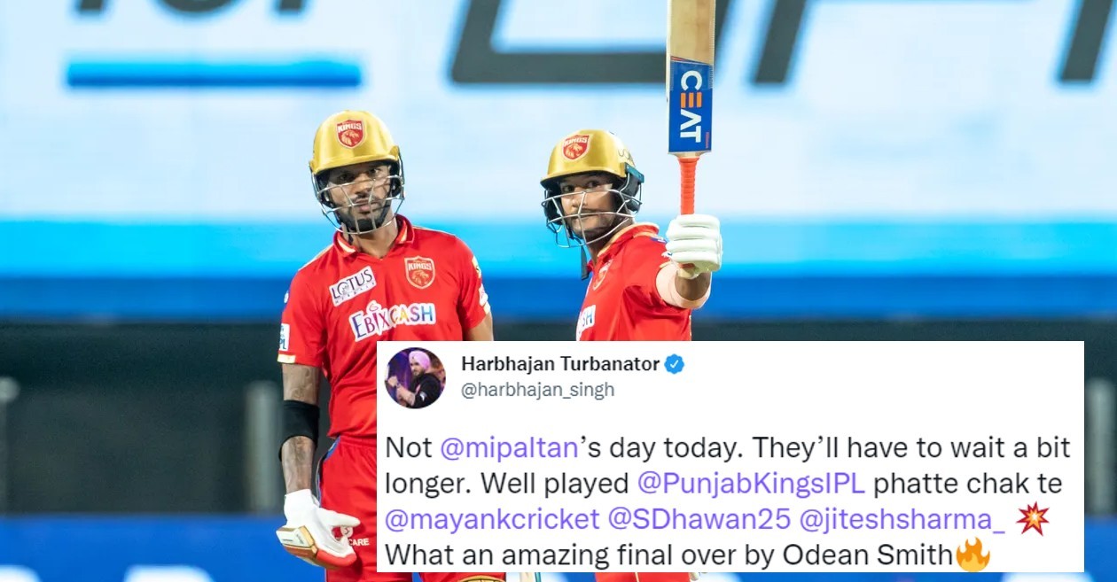 Twitter reactions: Shikhar Dhawan, Mayank Agarwal star as PBKS hand MI their fifth loss in IPL 2022