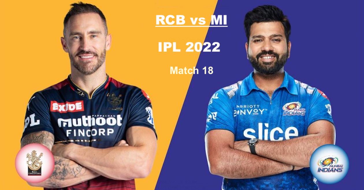 IPL 2022: RCB vs MI, Match 18: Pitch Report, Probable XI and Match Prediction