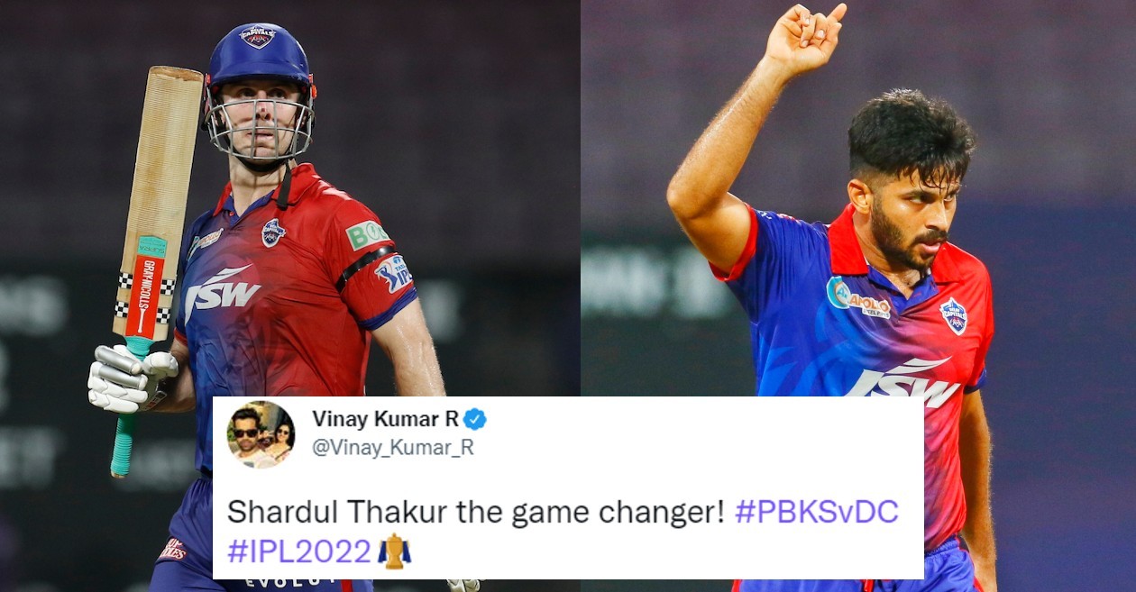 Twitter reactions: Mitchell Marsh, Shardul Thakur shine as DC pip PBKS to keep playoffs hopes alive at IPL 2022