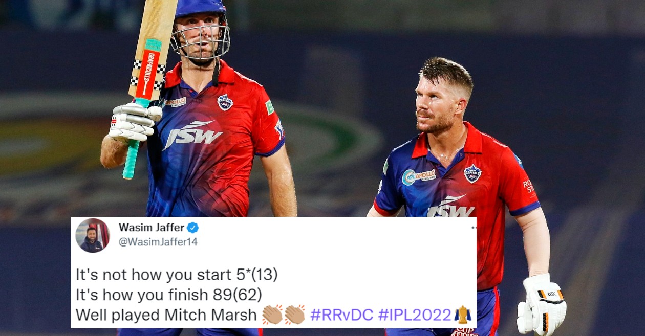 Twitter reactions: Mitchell Marsh, David Warner steer DC to a comfortable win over RR at IPL 2022