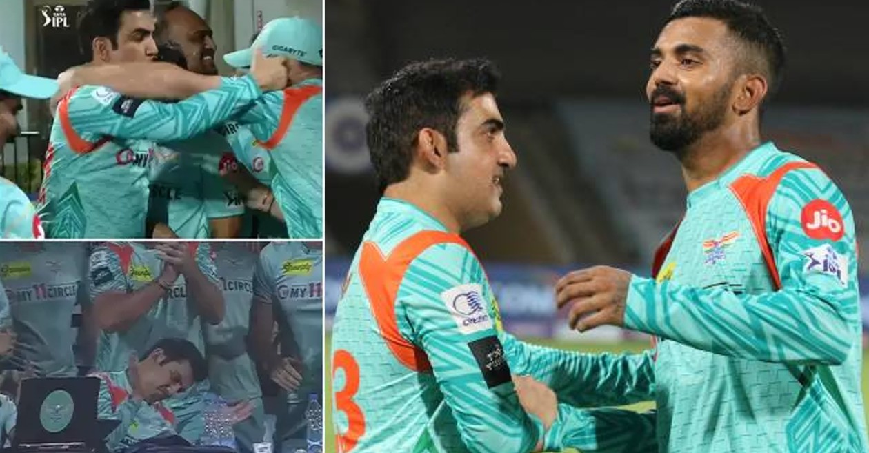 IPL 2022 [WATCH]: Gautam Gambhir’s animated celebration after LSG’s thrilling win over KKR goes viral