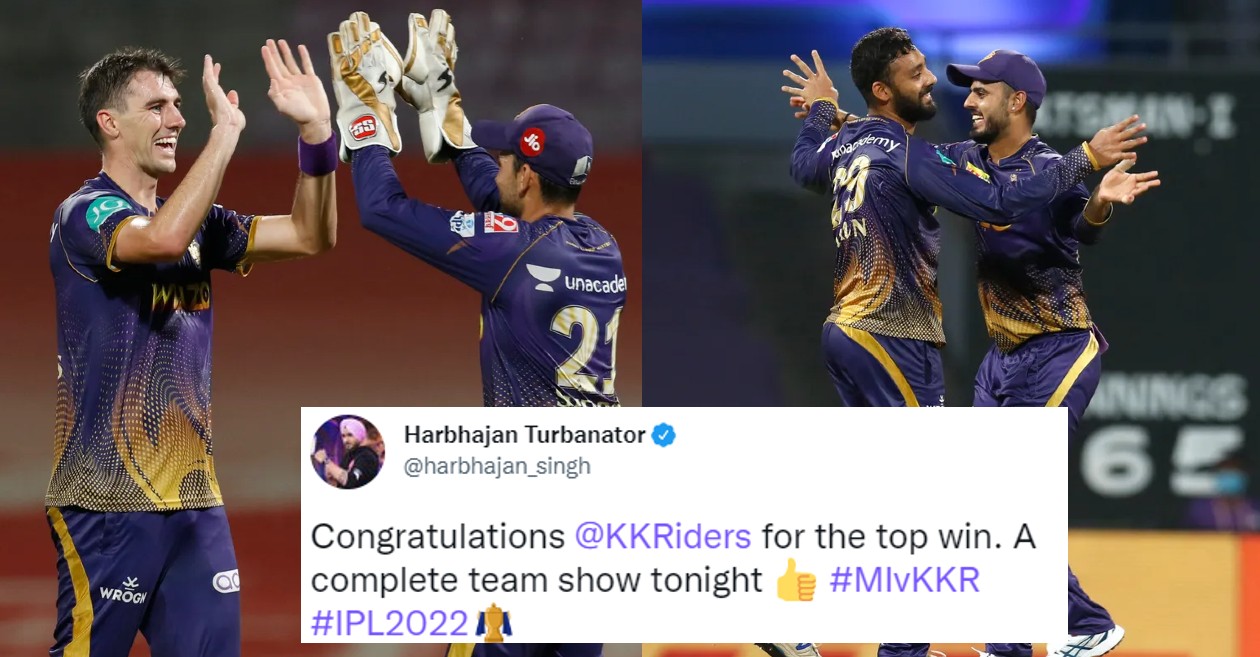 Twitter reactions: All-round KKR thrash MI to keep their campaign alive in IPL 2022