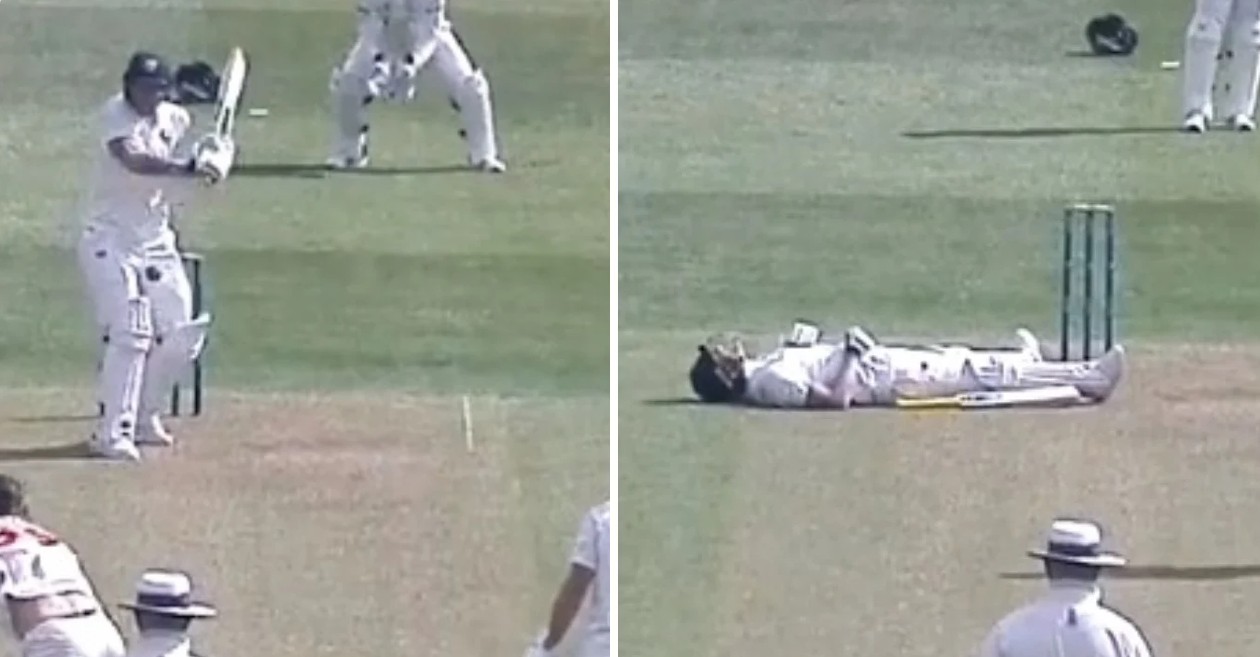 WATCH: Marnus Labuschagne floors Ben Stokes with a bumper in County Championship