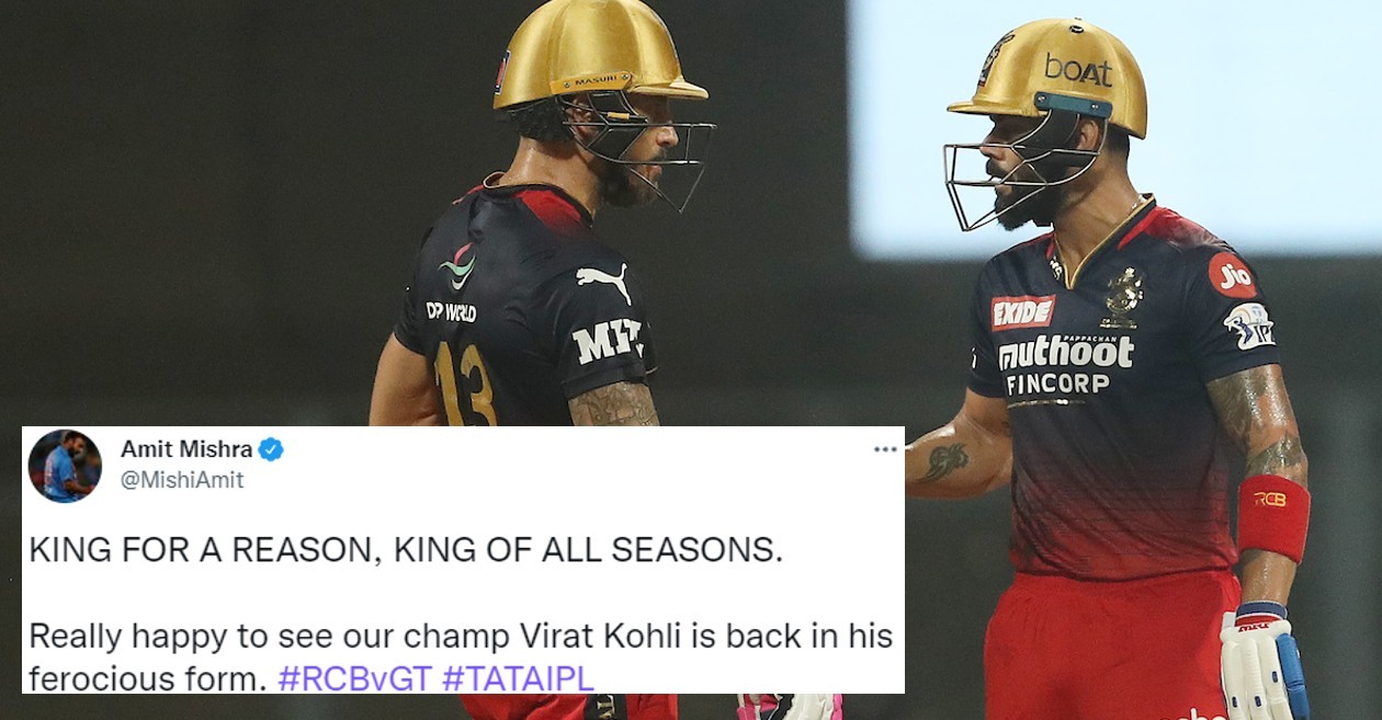 Twitter reactions: Virat Kohli, Faf du Plessis shine as RCB beat GT to keep playoffs hopes alive at IPL 2022