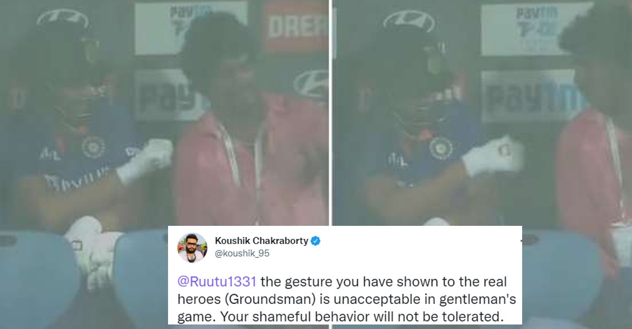 IND vs SA: Netizens slam Ruturaj Gaikwad for his ‘disrespectful gesture’ towards a groundsman during 5th T20I