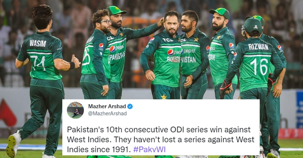 Twitter reactions: Clinical Pakistan thrash West Indies in second ODI to seal the series