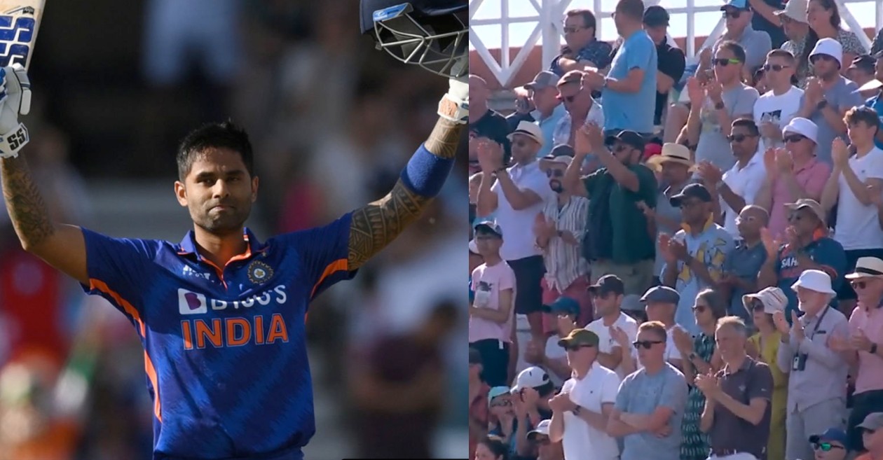 WATCH: Crowd gives a standing ovation to Suryakumar Yadav for his remarkable century – ENG vs IND, 3rd T20I