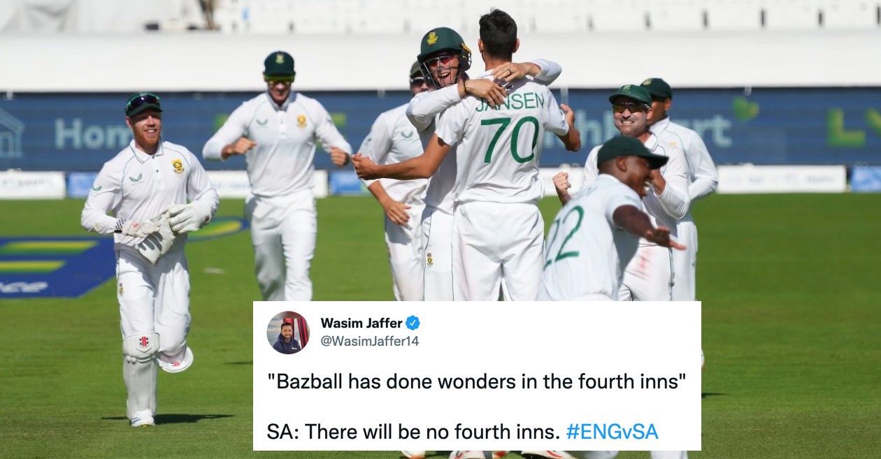 Wasim Jaffer & others troll ‘Bazball’ as South Africa hammer England in Lord’s Test