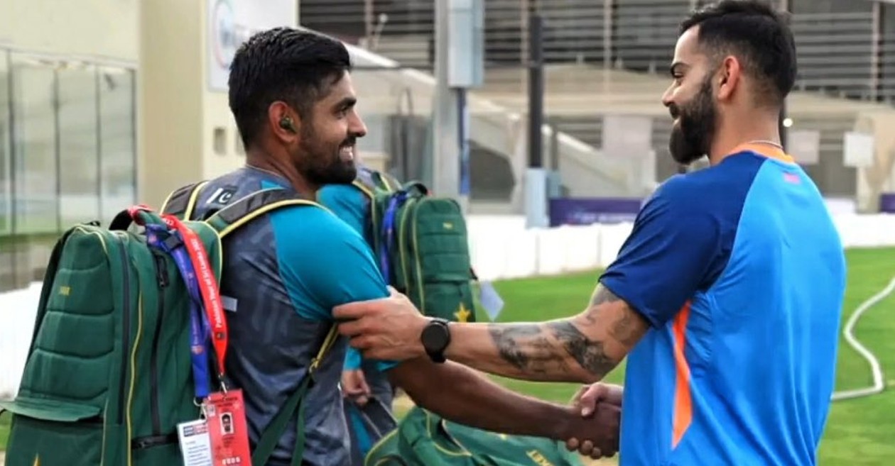 WATCH: Virat Kohli catches up with Pakistan captain Babar Azam ahead of Asia Cup 2022