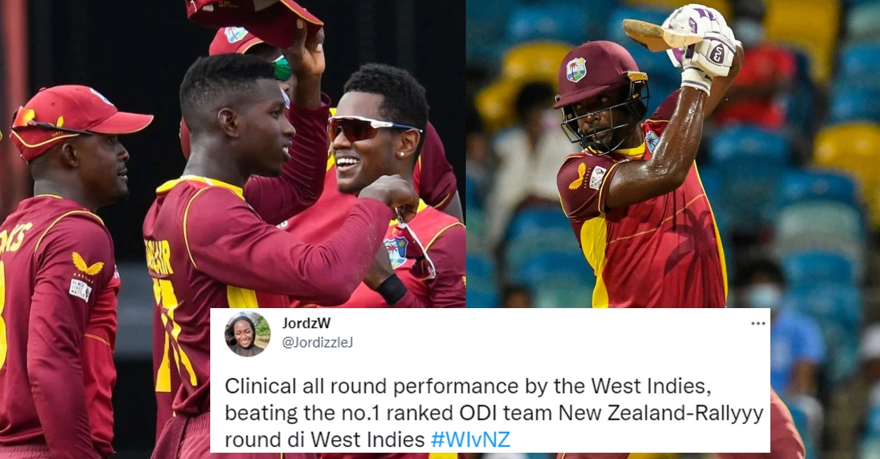 Twitter reactions: Bowlers, Shamarh Brooks shine as West Indies pip New Zealand in the first ODI