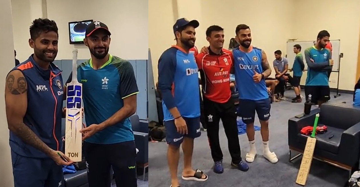 Asia Cup 2022: WATCH – Hong Kong players visit Team India’s dressing room after the clash in Dubai