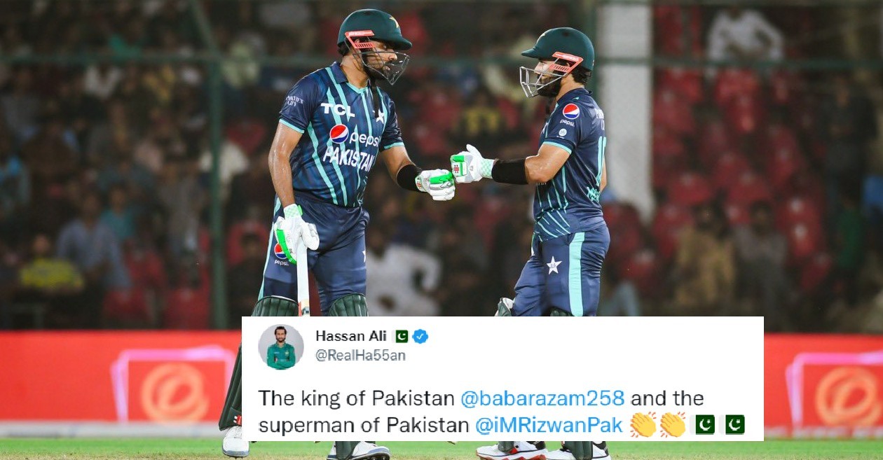 Twitter reactions: Babar Azam-Mohammad Rizwan’s record partnership help Pakistan level series against England