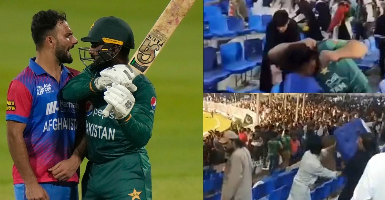 WATCH – From players to fans: Pakistan-Afghanistan match saw clash of emotions in Asia Cup 2022