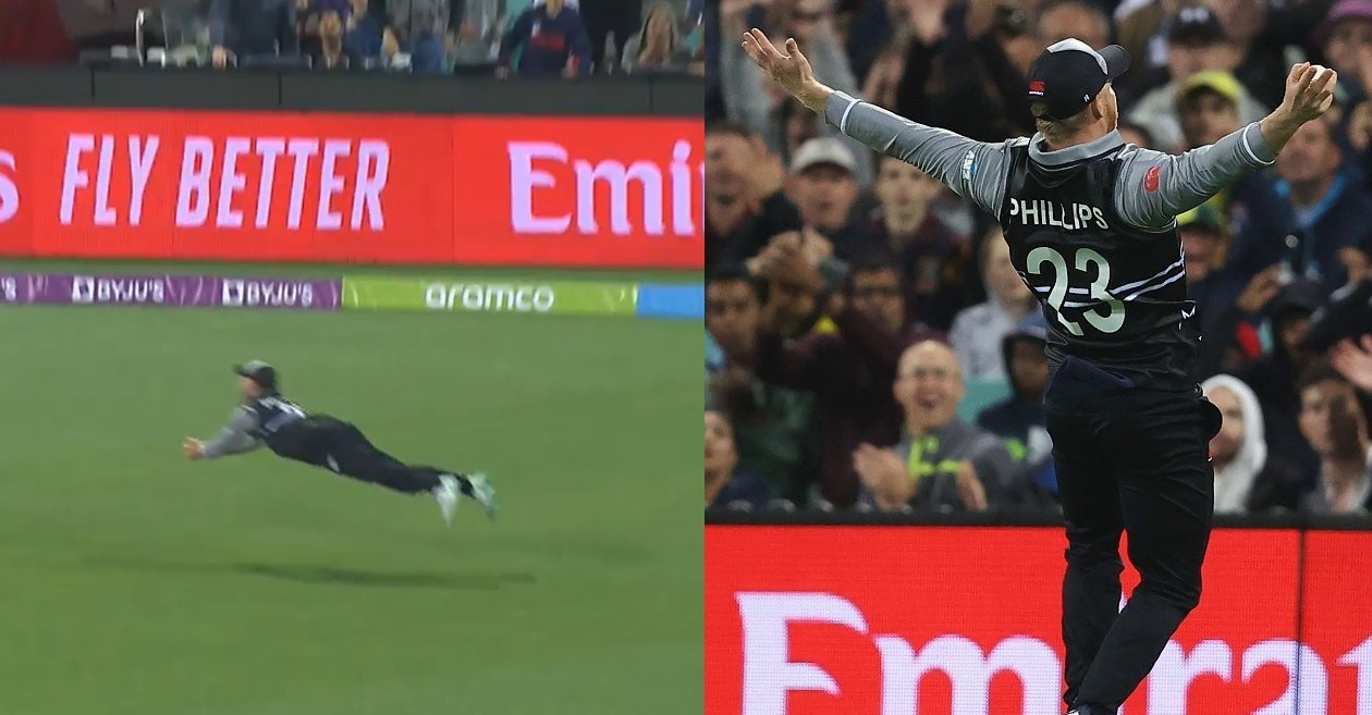 T20 World Cup 2022: WATCH – Glenn Phillips plucks a screamer to dismiss Marcus Stoinis in AUS vs NZ clash