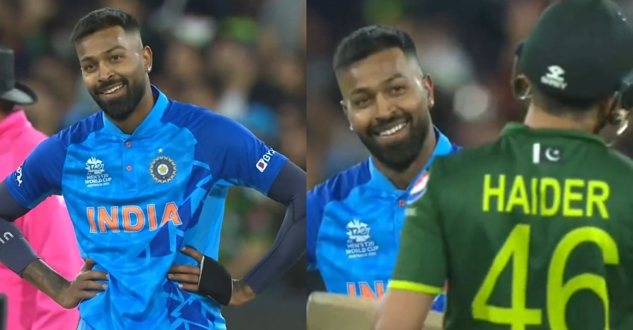 IND v PAK: WATCH – Hardik Pandya’s ‘cunning smile’ after dismissing Haider Ali breaks internet – T20 World Cup