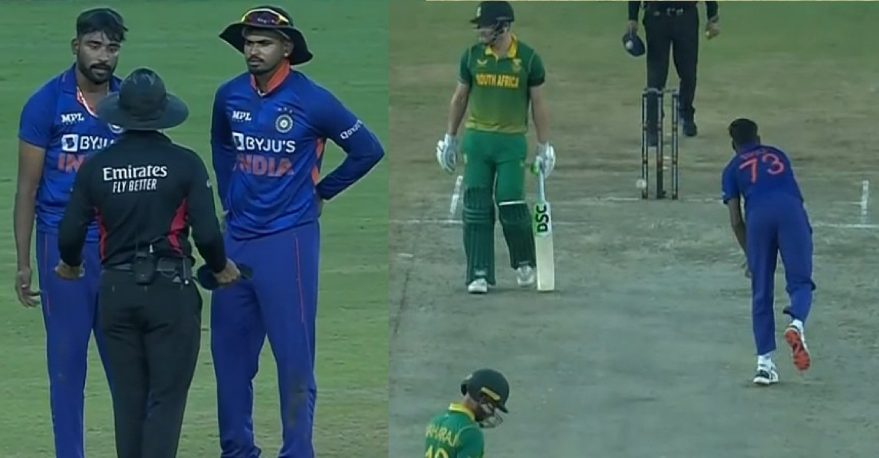 WATCH: Mohammed Siraj argues with umpire after conceding 4-byes while trying to run out David Miller