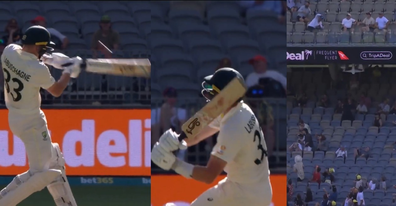 AUS v WI: WATCH – Marnus Labuschagne hits massive six off Alzarri Joseph on Day 1 of Perth Test