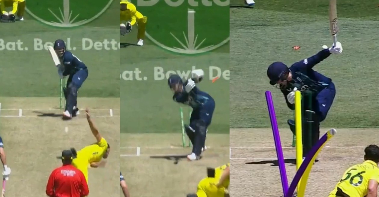 AUS v ENG: WATCH – Mitchell Starc castles Jason Roy with a ripping inswinger in Adelaide ODI