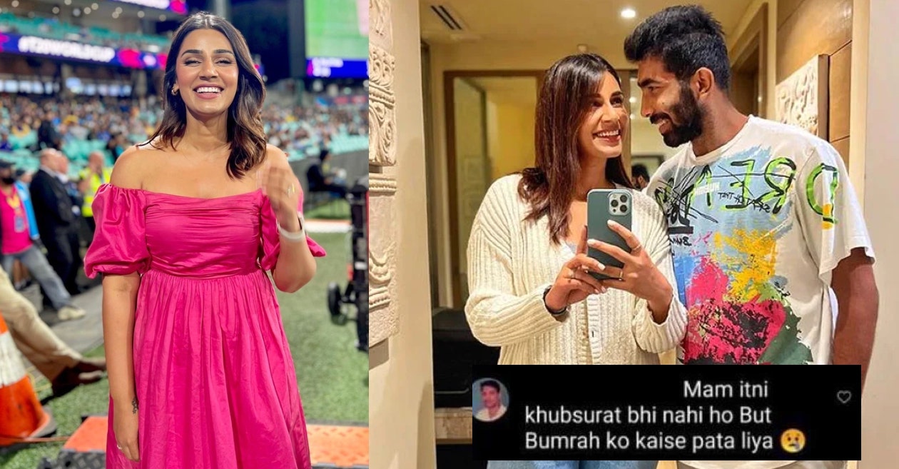 Jasprit Bumrah’s wife Sanjana Ganesan hits out at a troll for nasty comment