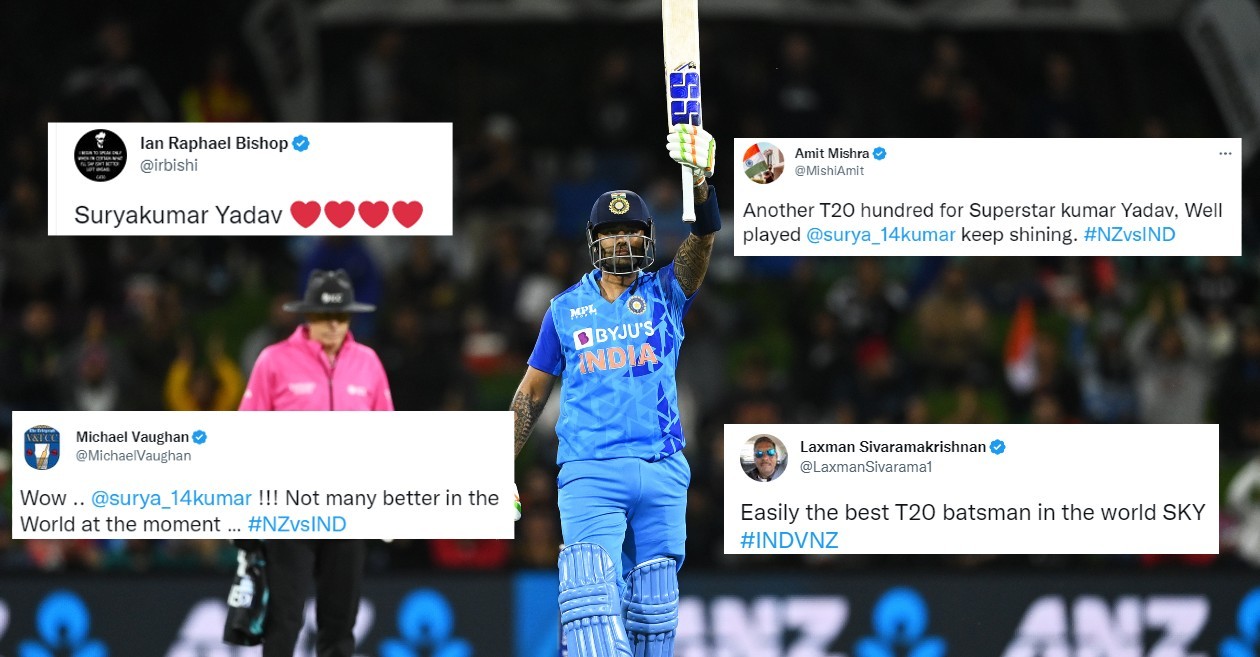 Twitter erupts as Suryakuamar Yadav hits sensational century during NZ vs IND 2nd T20I