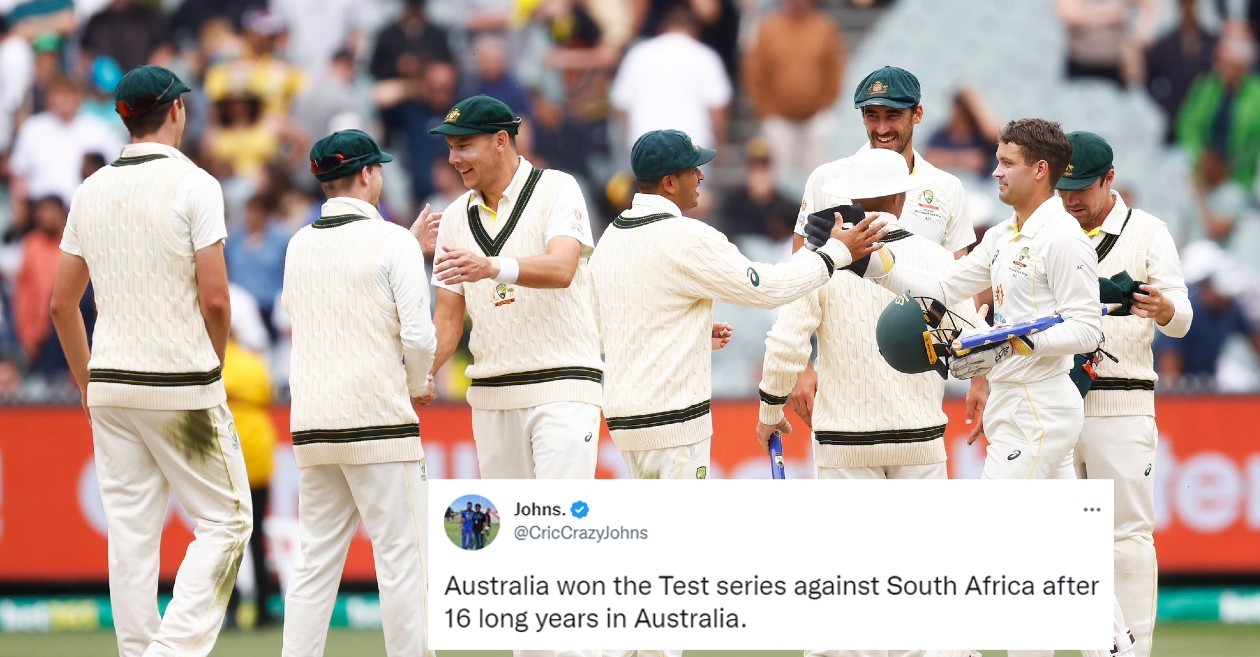 Twitter reactions: Australia steamroll South Africa in MCG Test by innings and 182 runs to clinch series