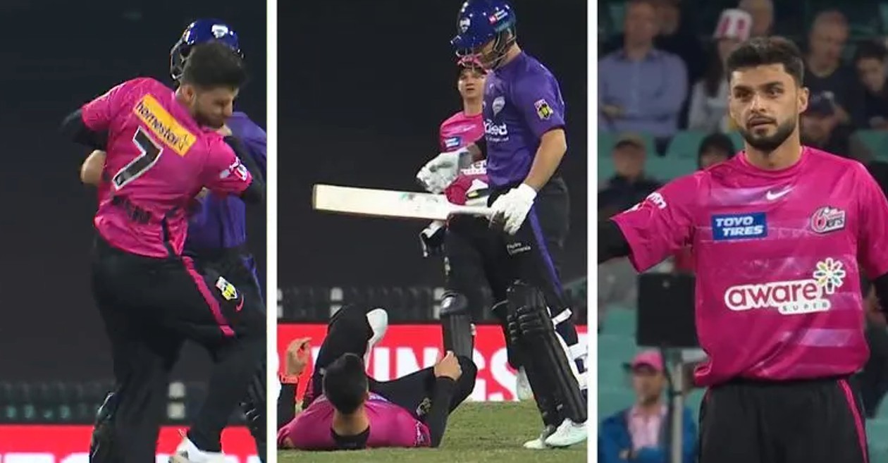 SYS vs HBH: WATCH: D’Arcy Short floors Naveen-ul-Haq with a massive collision – BBL|12