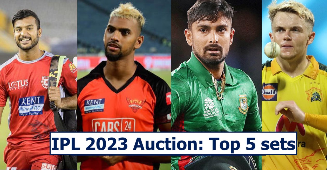 IPL 2023 Auction: List of players in the Top 5 sets with their base price